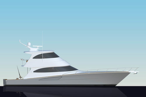 スポーツフィッシングモーターヨット - 64 EB - Viking Yachts - 変換 / 室内フライブリッジ / 船内機