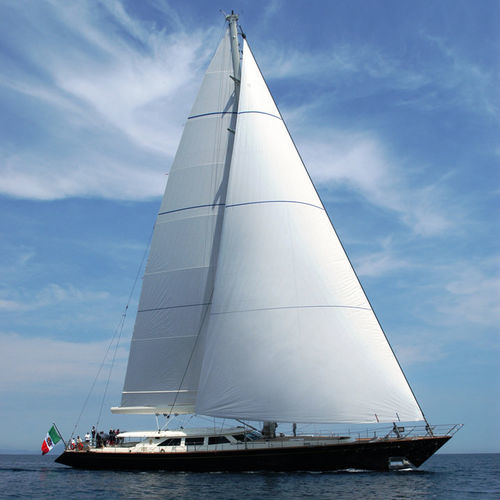 クルージングセーリングスーパーヨット - HERITAGE OF LONDON - Perini Navi - オープントランサム / スチール製 / スループ型