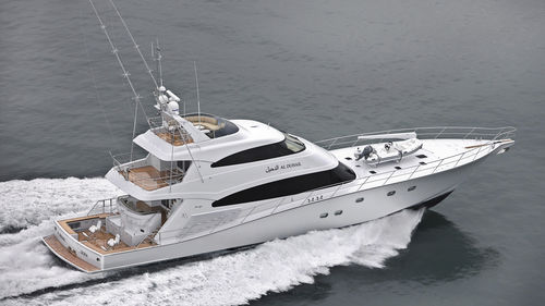 スポーツフィッシングスーパーヨット - AL DUHAIL - Warwick Yacht Design - フライブリッジ / 移動用船艇 / 複合素材