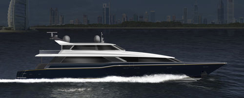 スポーツフィッシングスーパーヨット - W 130 - Warwick Yacht Design - 室内フライブリッジ / キャビン5室