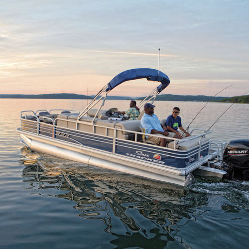 船外機ポンツーンボート - FISHIN' BARGE® 22 DLX - Sun Tracker - オープン / サイドコンソール / 釣り用