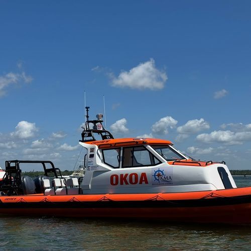 救助船業務用ボート - WAVERIDER 1060 GRP - GEMINI MARINE PTY LTD - 潜水サポート船 / 船外機 / RIB