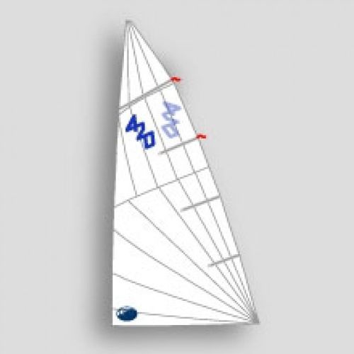 大帆 - Main RUSH - Olimpic Sails - セーリングディンギー用 / ラジアルカット / 420