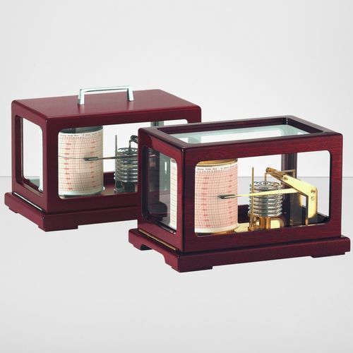 アナログ自記気圧計 - 807550 - Cassens & Plath GmbH - マホガニー製