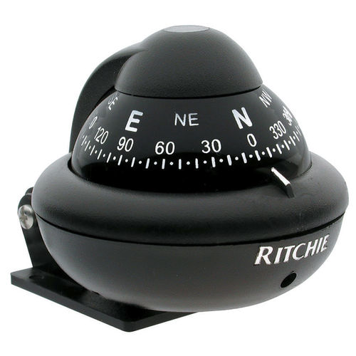 ボート用ルートコンパス - X-10 series - Ritchie Navigation - 磁気 / 横型 / 取付け金具付き