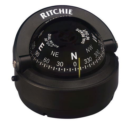 ボート用ルートコンパス - S-OFF90 - Ritchie Navigation - 磁気 / 横型 / はめ込み式