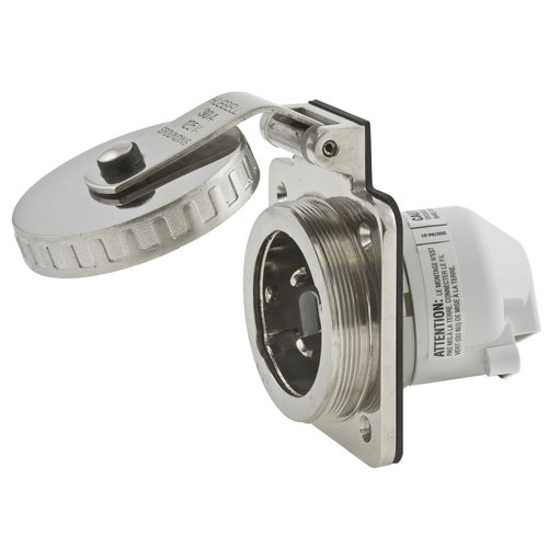 ドック防水コンセント - HBL303SS - Hubbell Marine Electrical Products - オス / ロック式