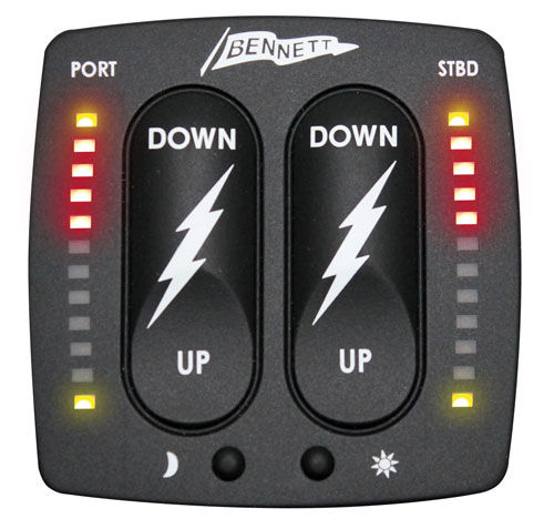 ボート用スイッチ - BCI8000 - Bennett Marine - トリムシステム用 / ロッカー / LED