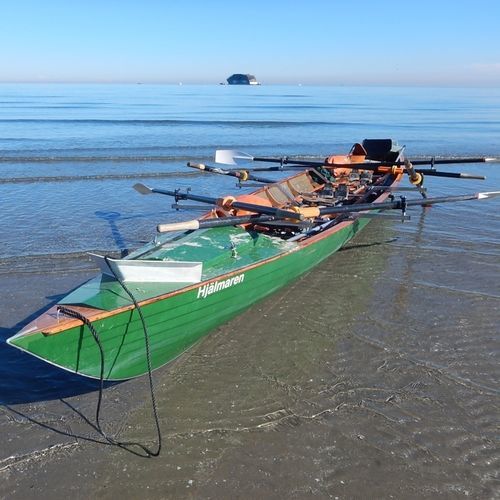 遠出用手漕ぎボート - Inrigger 3x+ Coastal - Baumgarten Bootsbau - レクリエーション / スイープ2人乗り / 舵手付き