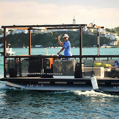 船外機ポンツーンボート - 500 - MOGGARO ALUMINIUM YACHTS - 電動式 / 三管状 / オープン
