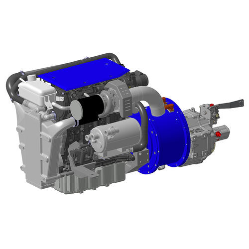 船用推進システム - 20 HPE BHS - Fnm Marine - CMD - ディーゼルと電気のハイブリッド