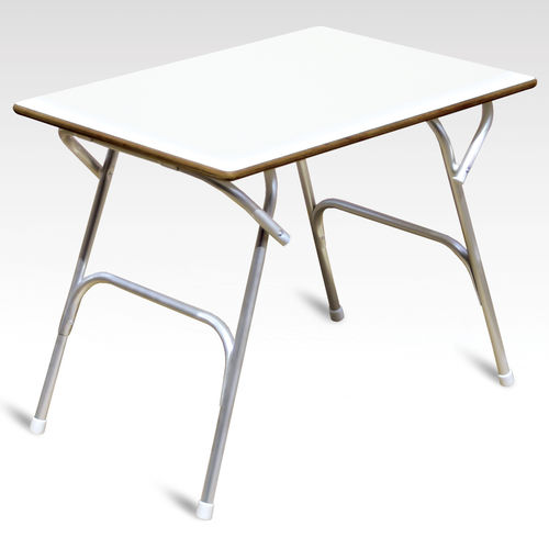 折りたたみ式コックピットテーブル - M400HFT - Forma Marine Furniture, LLC. - チーク材 / ベニヤ板 / アルミニウム