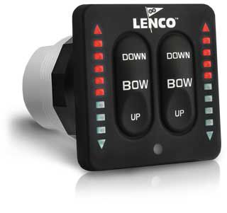 ボート用スイッチ - 15271-001 - Lenco Marine - トリムシステム用 / 防水 / LED