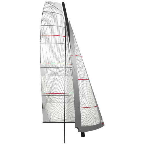 ガフリグ式大型帆船 - KOONAA - ELVSTRØM SAILS - 巻き取り装置付きジブ / 自動回転ジブ / クルージング多胴船用