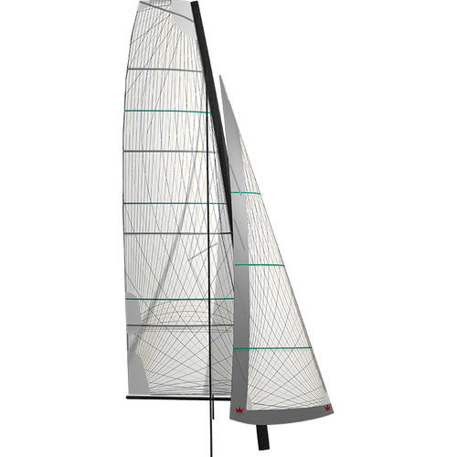 ガフリグ式大型帆船 - KOONAA - ELVSTRØM SAILS - 巻き取り装置付きジブ / クルージング多胴船用