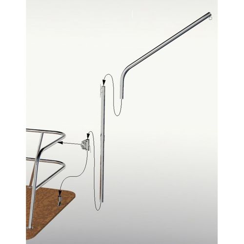 セールボート用ダビット - 31-MAT-01 - INOX MARINE INNOVATION - 手動式 / 回転式