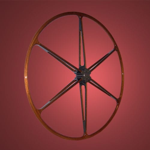 セールボート用ヘルムホイール - ELEGANCE - TCE-Engineering - 炭素製 / チーク材