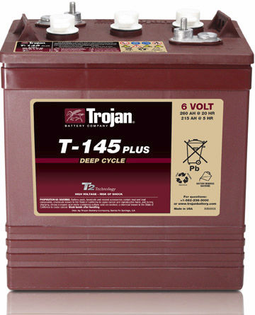 海用バッテリー - T-145 PLUS - Trojan Battery Company - 6V / 鉛 / 重放電用