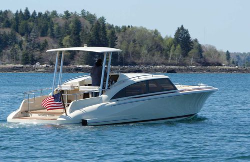 船内機テンダーボート - 12.0 AFT HELM LIMOUSINE - Hodgdon Yachts - 単発 / オープン / キャビン付き