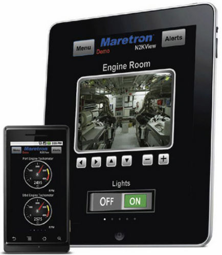 モニタリングとアラームシステムソフト - N2KView® Mobile - Maretron - ボート用 / スマートフォン用