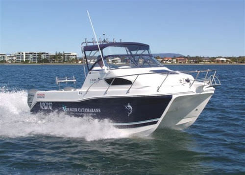 カタマランキャビンクルーザ - V625 SportFish - Voyager Catamarans - 船外機 / 滑走船体 / オープン