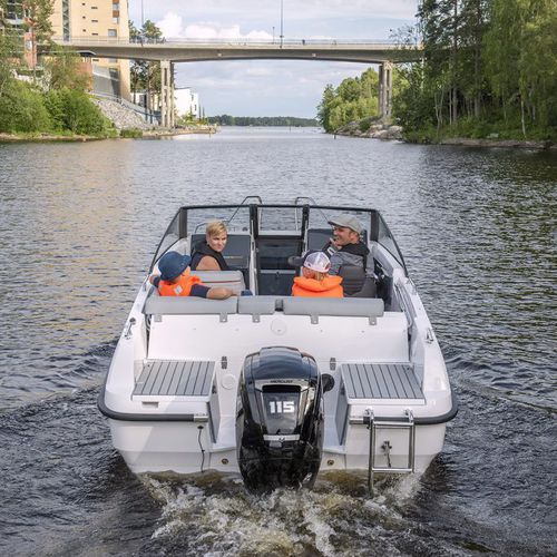 船外機ランナバウトボート - 550 BR - Bella Boats Oy - デュアルコンソール / バウライダー / オープン