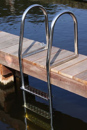 ドックはしご - 5 steps - DockAdd Marine Equipment - 固定式 / 水泳 / ステンレススチール製