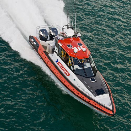 監視船業務用ボート - 950 QRV - AMF Boat Company - 救助船 / 船外機 / アルミニウム