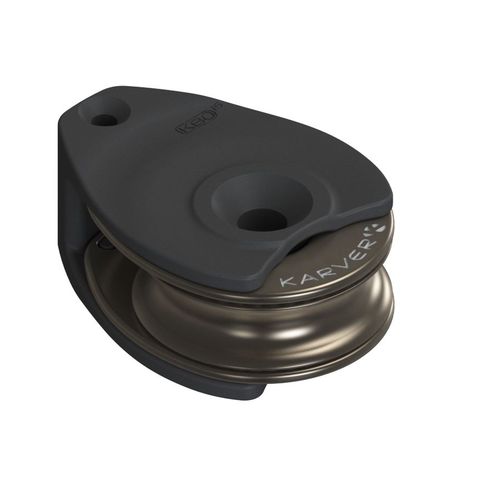 1つ滑車 - KBO15FB - KARVER SYSTEMS - チーク / 扁平 / 最大ロープ径：14 mm