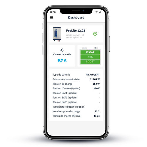監視用モバイルアプリケーション - DOLPHIN CHARGER - 海用 / Android / iOS