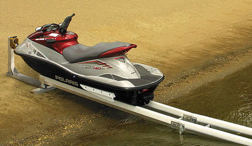 ジェットスキー用エレベーター - Slide-N-Go - Hewitt Boats Lifts and Docks - 取り外し可能レールシステム
