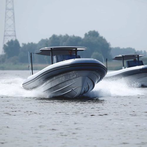 船内機インフレータブルボート - TT VICTORY - Yachtwerft Meyer - RIB / センターコンソール / 12人