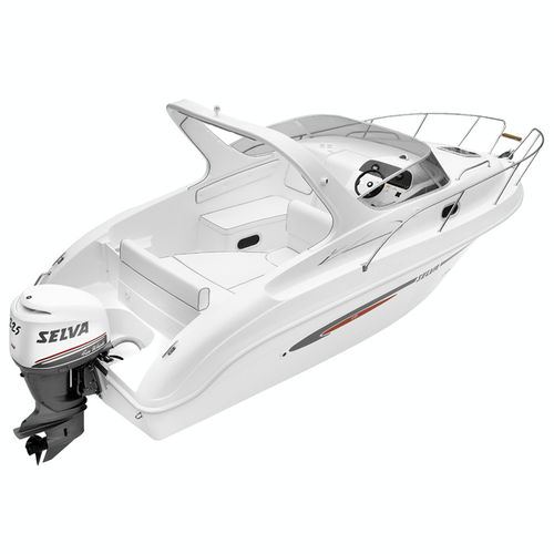 船外機キャビンクルーザ - C.7.1 CABIN PLUS - Selva Marine - Fiberglass - オープン / グラスファイバー / 8人