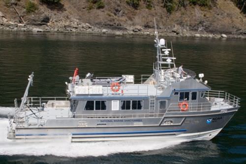 科学調査船業務用ボート - R/V Fulmar - All American Marine - カタマラン / 船内機 / アルミニウム