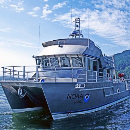 潜水サポート船業務用ボート - R/V AUK - All American Marine - 科学調査船 / カタマラン / 船内機