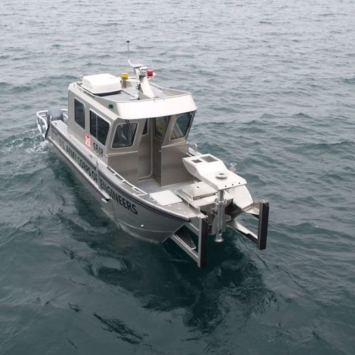 海洋観測船業務用ボート - 2409-CTC | LabCat - Armstrong Marine - カタマラン / 船外機 / アルミニウム