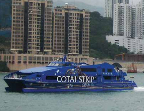 カタマランカーフェリー - THE COTAI STRIP COTAIJETS - Austal USA - 高速