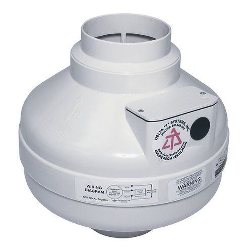 ボート用扇風機 - 500-8 series - Delta T Systems, Inc. - 円形ダクト用 / インライン