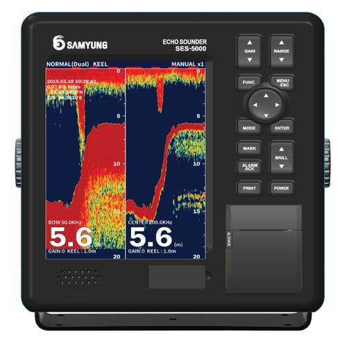船用エコー水深測量機 - SES-5000 - Navis USA LLC - 液晶ディスプレイ