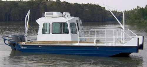 作業用平底船業務用ボート - 2496BV - Scully's Aluminum Boats - 船外機 / アルミニウム