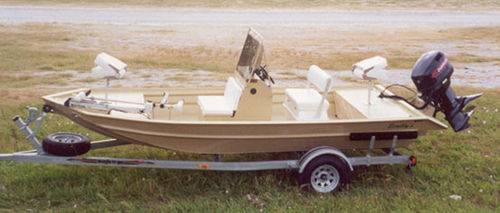 船外機バスボート - 1760SV-CC - Scully's Aluminum Boats - センターコンソール / スポーツフィッシング