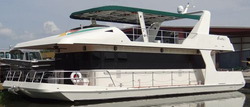 クルージングモーターヨット - 6022 - Scully's Aluminum Boats - 操舵室あり