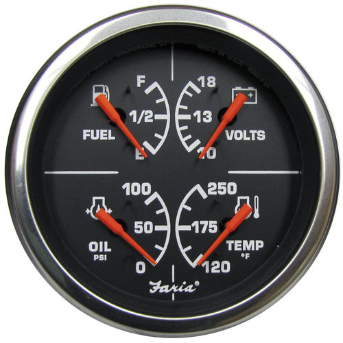 ボート用インジケーター - GF0035 - Beede Electrical Instrument - レベル / DCアンペア メーター / 油圧