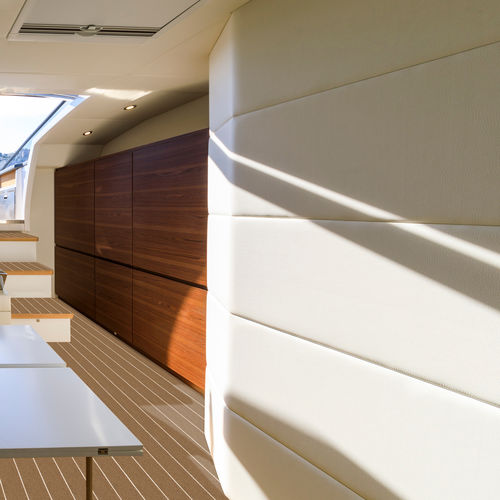内装用装飾布 - SKYLON KASCHIERT - GisaTex GmbH & Co. KG - 人工皮革 / グレー / 白色