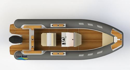 船外機インフレータブルボート - HYP790 de luxe - Qingdao Lian Ya Boat Co.,Ltd. - ツインエンジン / リジットハル / RIB