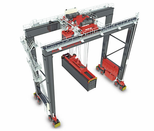 タイヤ式コンテナ ストック用装置 - ARTG - Konecranes - 自動