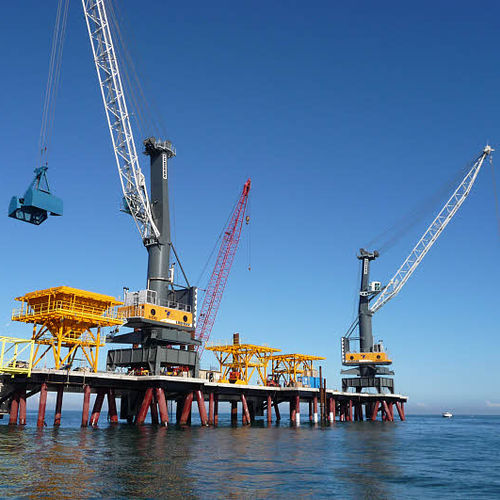 港湾クレーン - LFS - Liebherr-International Deutschland - ラッフィングジブ