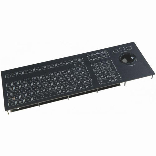 船用パソコン用キーボード - KSML106-MC1 - NSI - 106キー / トラックボール付き / IP65