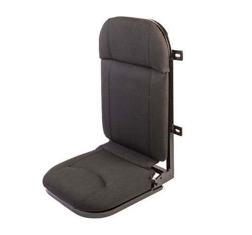 ボート用シート - Flip-up - SCOT SEAT KPM MARINE - 折り畳み式 / 1人用 / 黒色