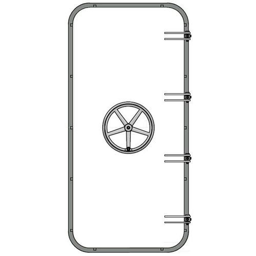 船用ドア - WRD S3-30 - Libra-Plast AS - 防水・防塵性能 / スチール製 / MED